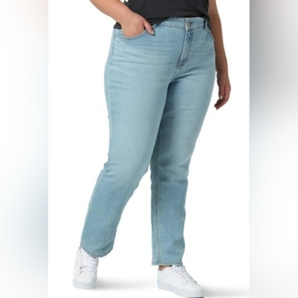 Sky Blue Straight Leg Women's Jeans